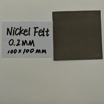 0.2mm Nikel Filti Çevreye Dostu Metal Gözenekli Nikel Sinterli Elyaf Filti