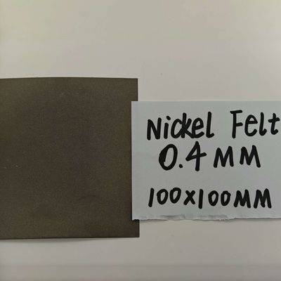 0.4 mm kalınlıkta Nikel Fiber Filts AEM Hidrolize Saf Nikel Sintered Filts