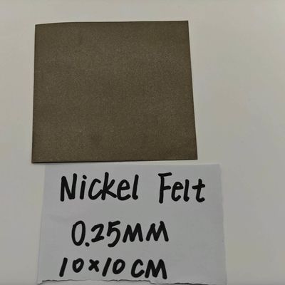 Lazer Kesme Gözenekli Nikel Felt Yüksek Sıcaklık Sinterleme Metal Fiber Felt